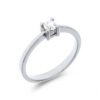 Solitario oro Blanco Diamante 319112