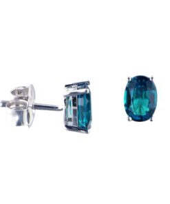 Pendientes Oro Blanco Esmeraldas 420522