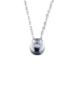 Colgante Oro Blanco Diamante 378232
