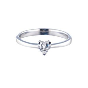 Solitario oro Blanco Diamante 527012