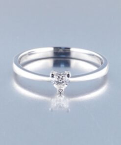 Solitario Oro Blanco Diamante 462912