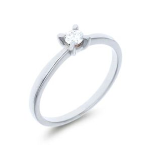 Solitario Oro Blanco Diamante B343312