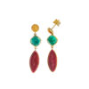 Pendientes Plata Chapada Salvatore 247A0060