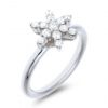 Sortija Roseta Oro Blanco Diamantes 129312