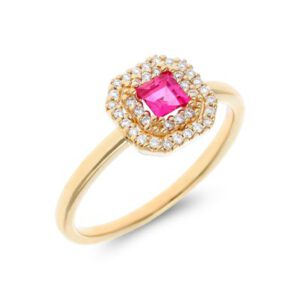 Sortija Oro Rubí Diamante BF880611RUB