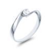 Solitario Oro Blanco Diamante A356412