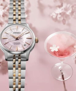 Alternative view of Reloj Mujer Seiko Presage Cocktail Sakura Aviation Edición Limitada SRPM06J1